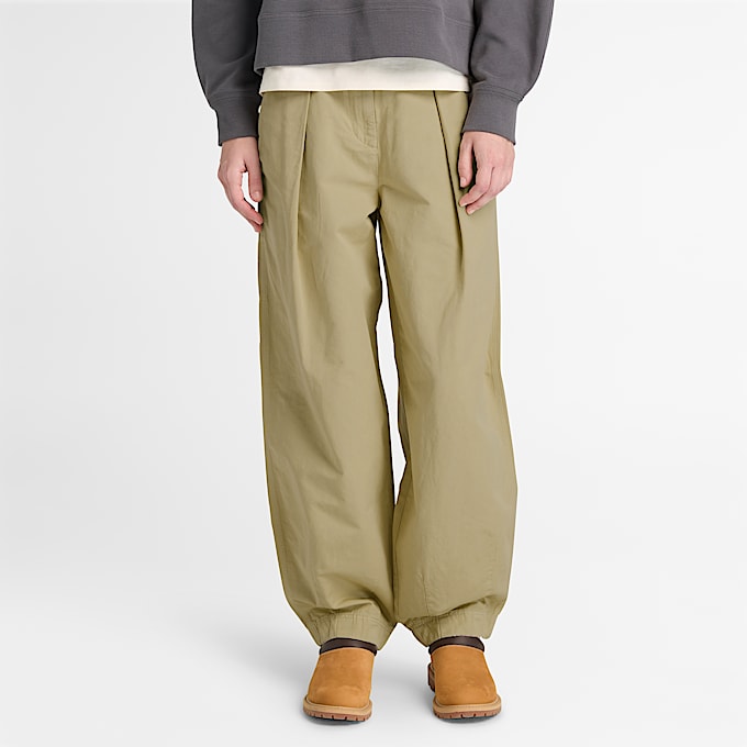 Utility Cotton Linen Trouser for Women in Brown TBL Brown ALT1