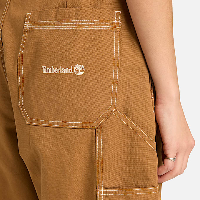 All Gender CarpenterShorts aus gewaschenem DuckCanvas in Dunkelgelb TBL Gelb ALT4