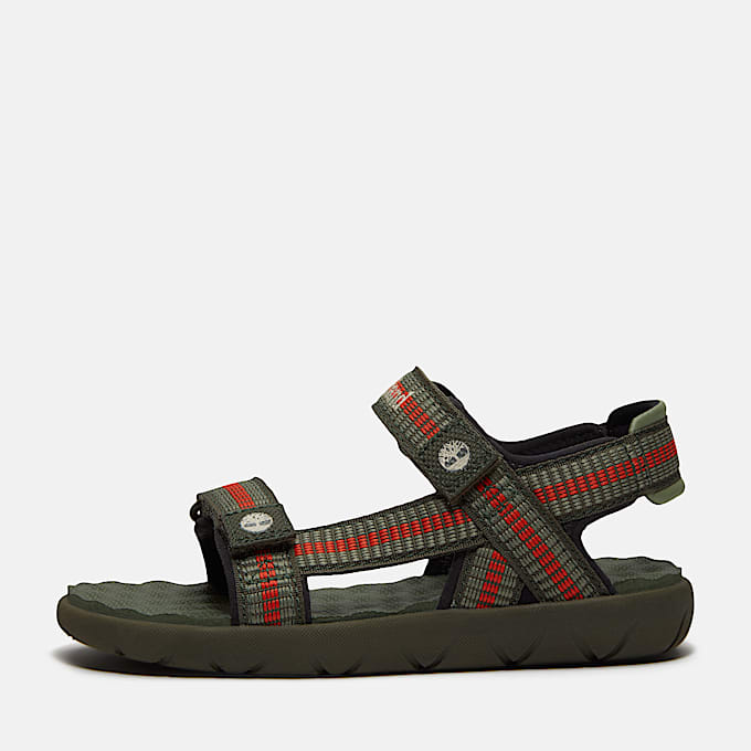 Perkins Row sandal med bagrem til smbrn i mrkegrn TBL Grn ALT8