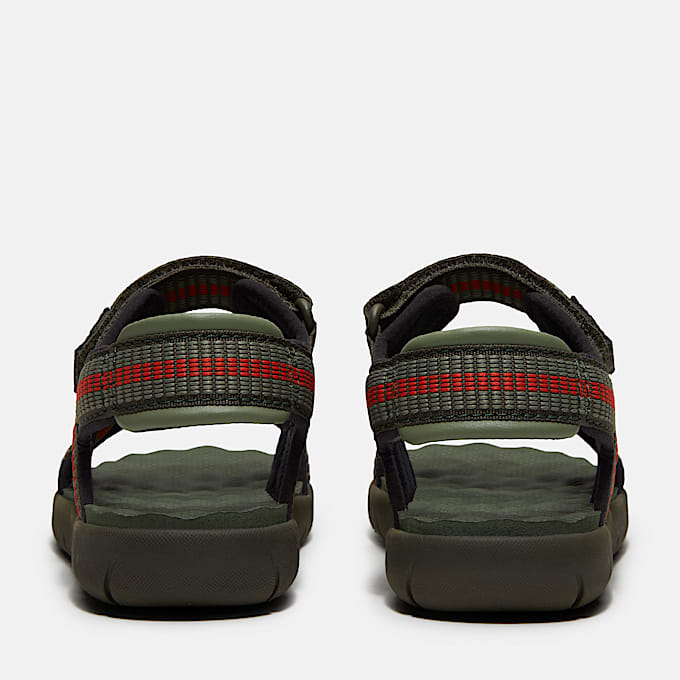 Perkins Row Backstrap Sandal for Junior in Dark Green TBL Green ALT5