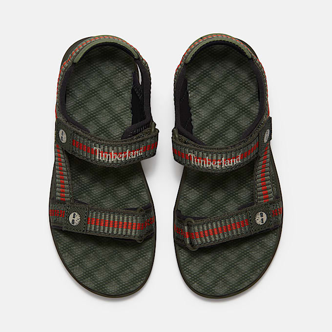 Perkins Row Backstrap Sandal for Junior in Dark Green TBL Green ALT2