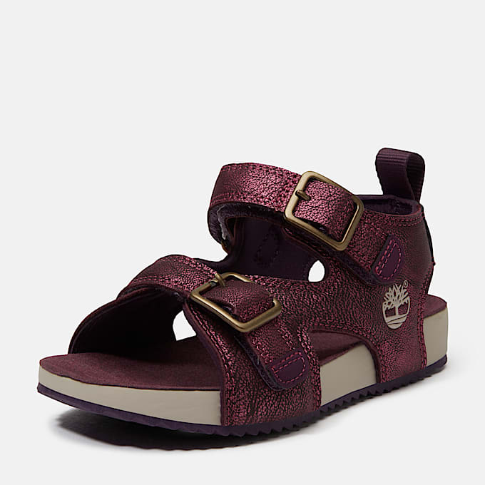 Castle Island sandal med bagrem til smbrn i lilla TBL Lilla ALT10