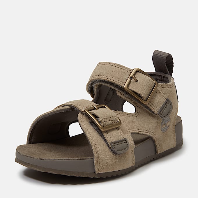 Castle Island Backstrap Sandal for Junior in Light Beige TBL Beige ALT9