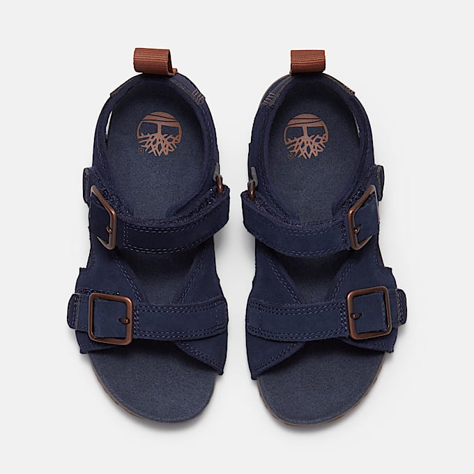 Castle Island Backstrap Sandal for Junior in Dark Blue TBL Blue ALT2