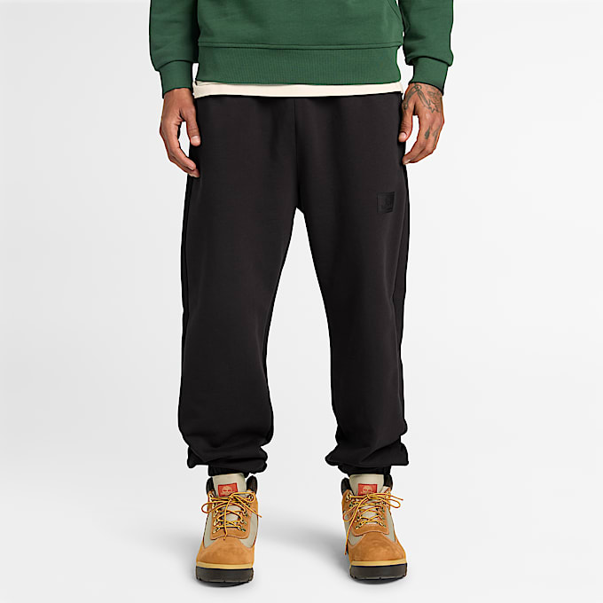 All Gender Silicon Badge Sweatpant in Black