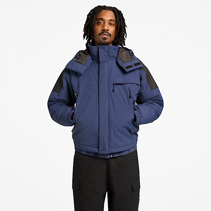 Veste de pluie imperméable Granite State pour homme en bleu marine/noir