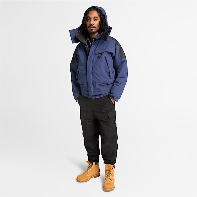 Veste de pluie imperméable Granite State pour homme en bleu marine/noir