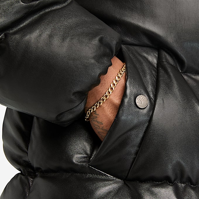 Welch Mountain LederSteppjacke fr Herren in Schwarz TBL Schwarz ALT6