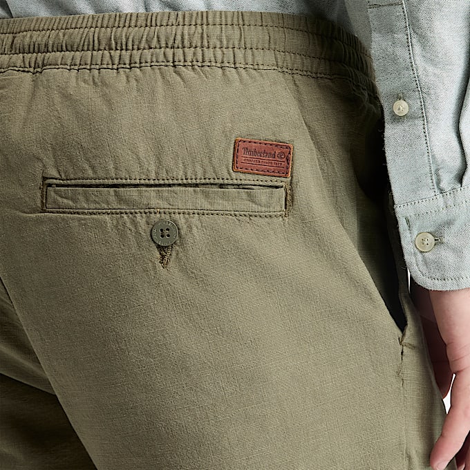 Joggers in Cotone da Uomo in verde