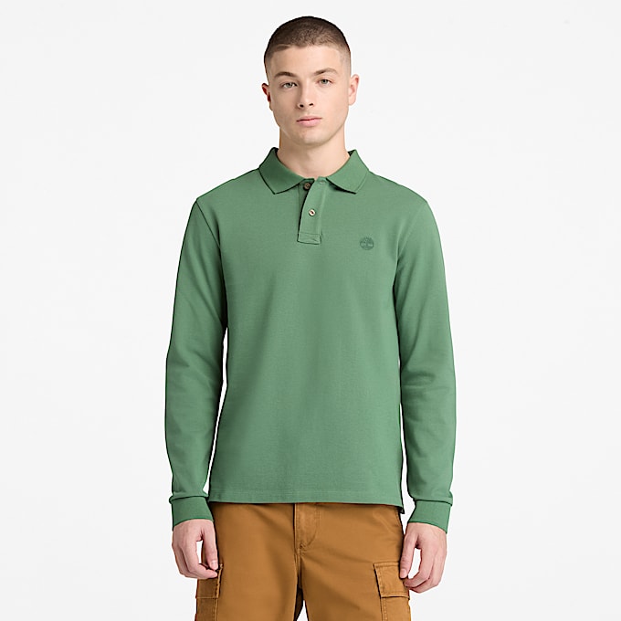 Oyster River LangarmPolohemd in SlimFit fr Herren in Grn TBL Grn ALT1