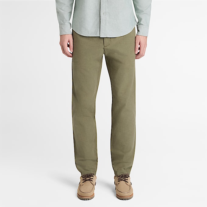 Joggers in Cotone da Uomo in verde