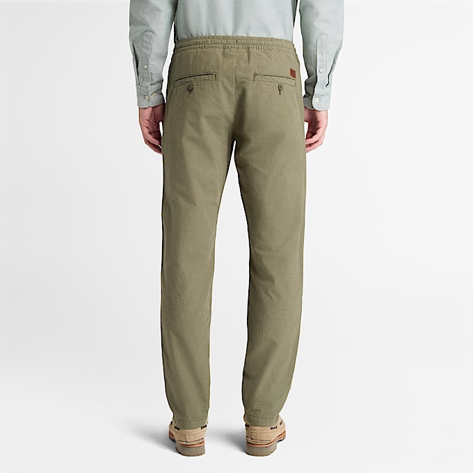 Joggers in Cotone da Uomo in verde