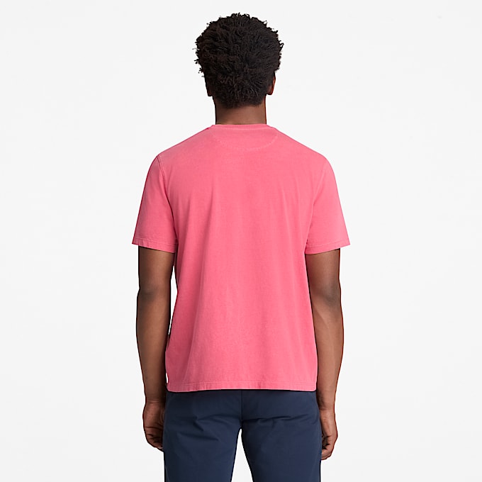 Tshirt Tingida de Manga Curta Dunstan River para Homem em vermelho TBL vermelho ALT8