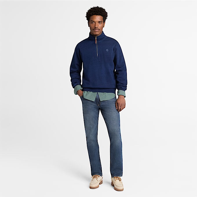 Camicia in Popeline a Quadri Micro da Uomo verde scuro