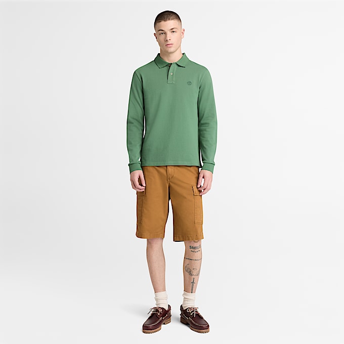 Oyster River LangarmPolohemd in SlimFit fr Herren in Grn TBL Grn ALT2