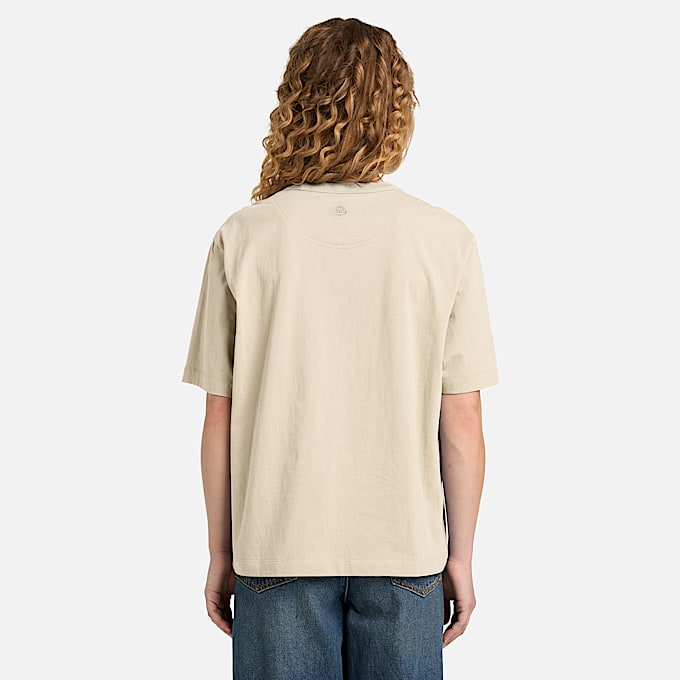 Lush KurzarmTShirt fr Damen in Beige TBL Beige ALT8