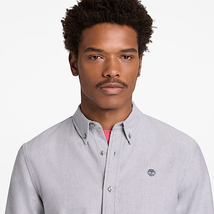 Camicia Oxford da Uomo in colore nero