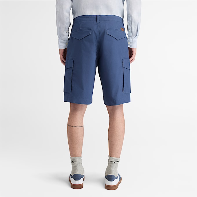 Brookline Poplin Cargo Short for Men in Dark Blue TBL Blue ALT8