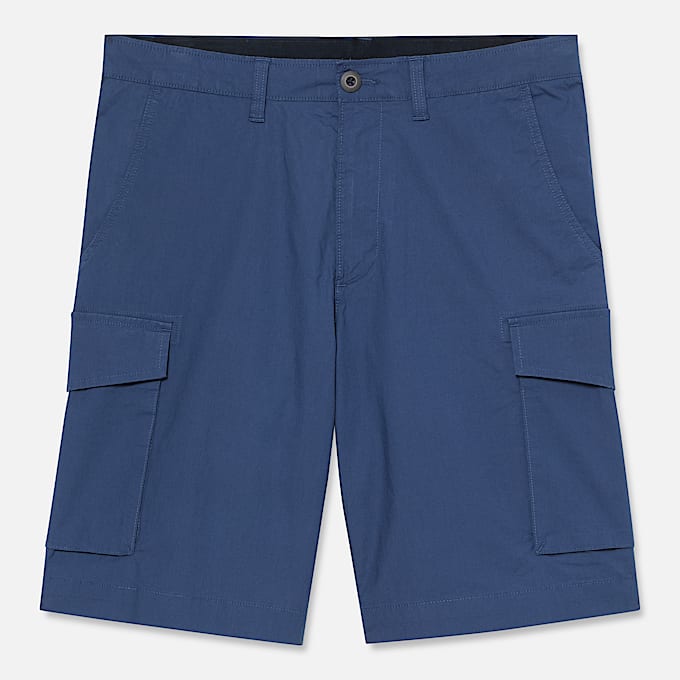 Brookline Poplin Cargo Short for Men in Dark Blue TBL Blue HERO