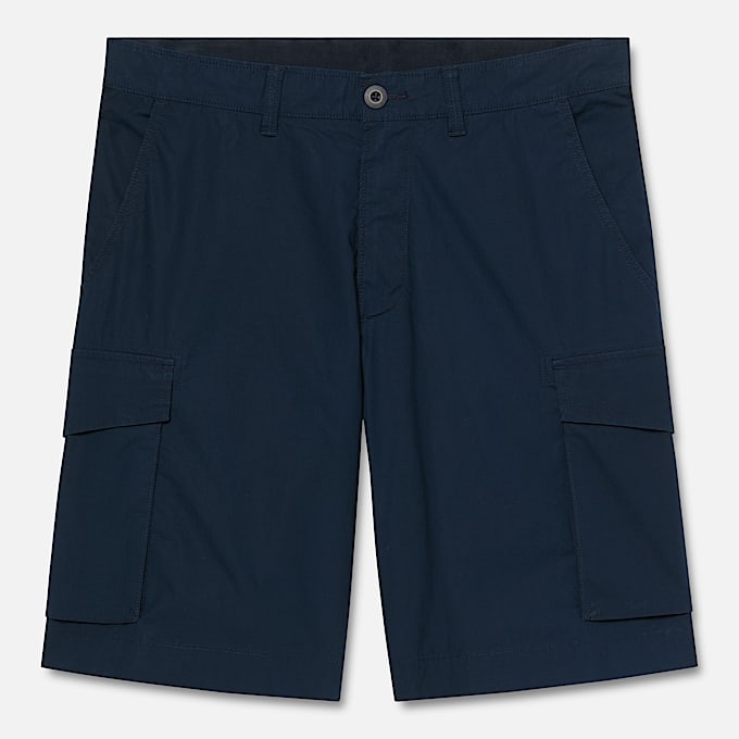 Brookline Poplin Cargo Short for Men in Dark Blue TBL Blue HERO