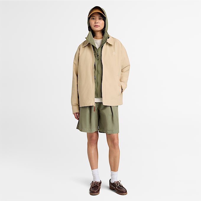 CottonLinen Bermuda Short for Women in Brown TBL Brown ALT2