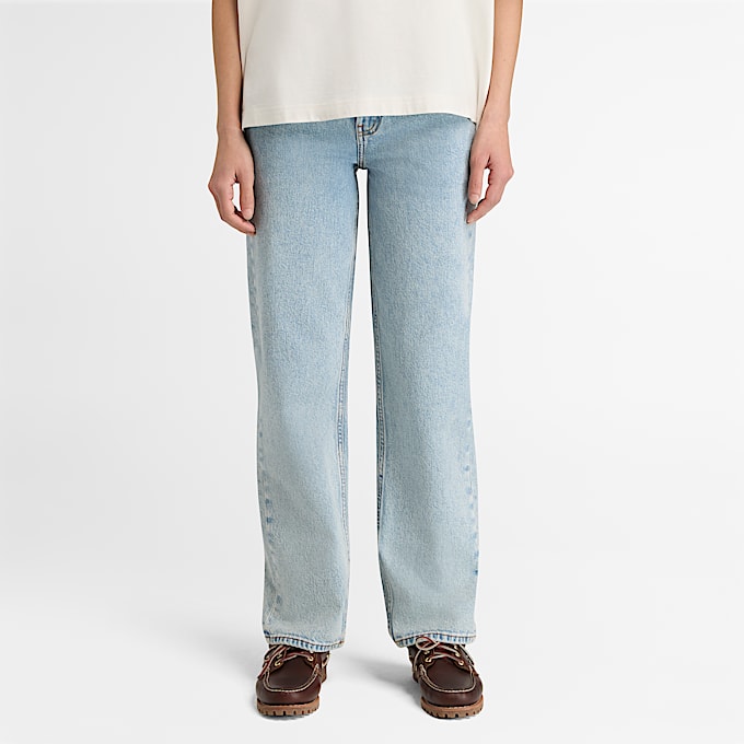 Gerade Jeans für Damen in Hellblau