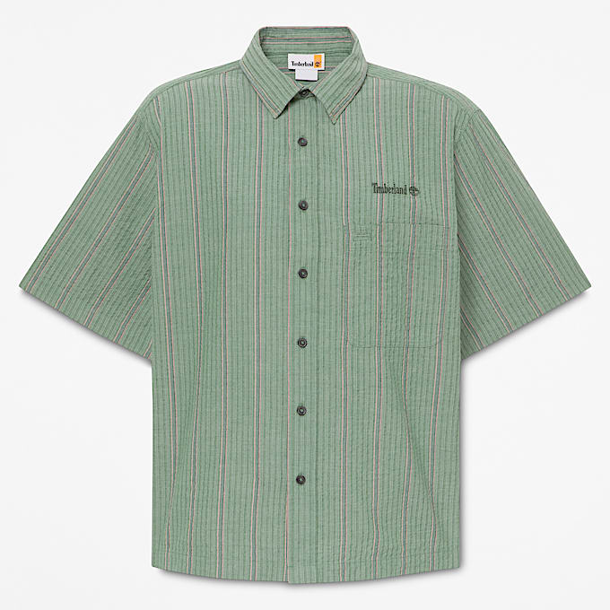 All Gender Lightweight Button Down Shirt in Dark Green TBL Green HERO