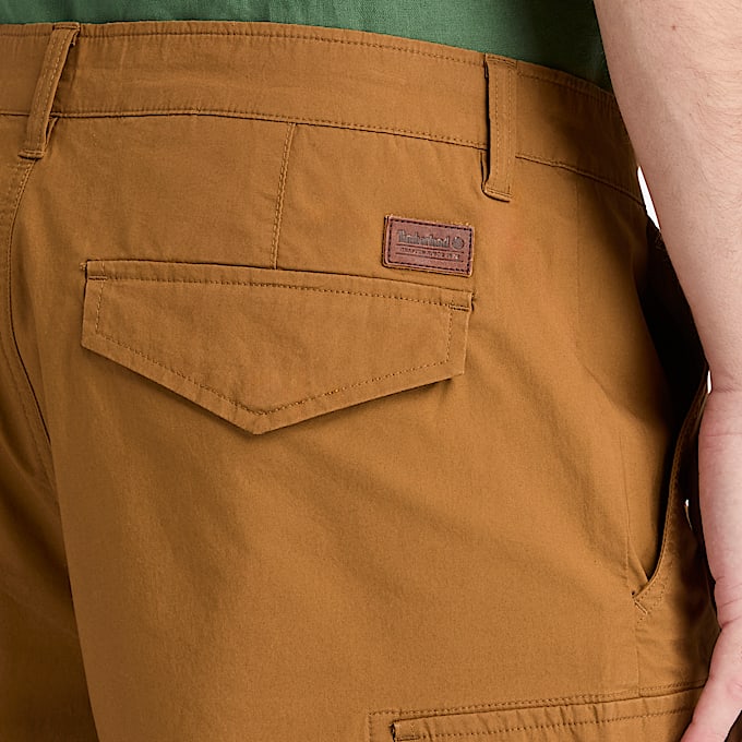 Brookline Poplin Cargo Short for Men in Dark Yellow TBL Yellow ALT3