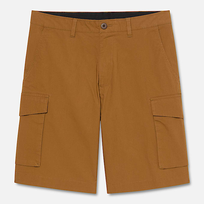 Brookline Poplin Cargo Short for Men in Dark Yellow TBL Yellow HERO