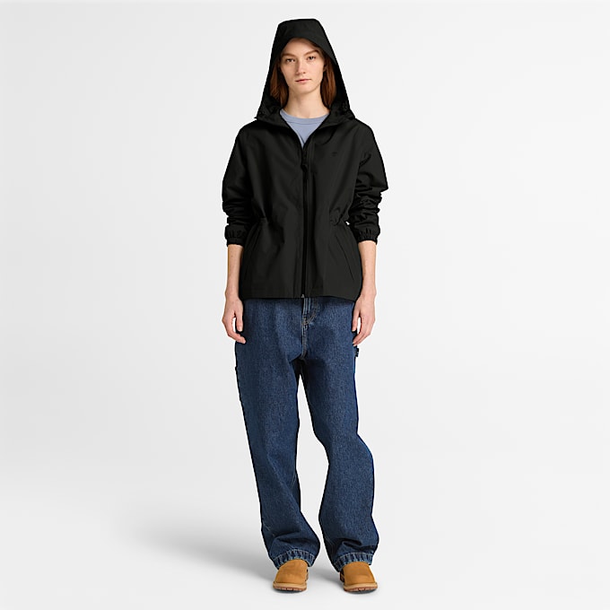 Wasserdichte Jacke fr Damen in Schwarz TBL Schwarz ALT2