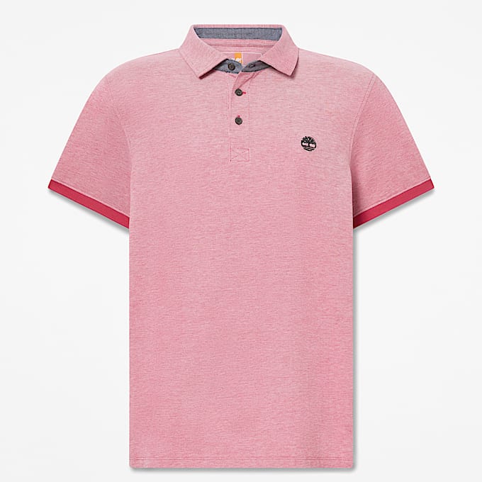 Polo Oxford  manches courtes Baboosic Brook pour homme en Rouge TBL rouge HERO