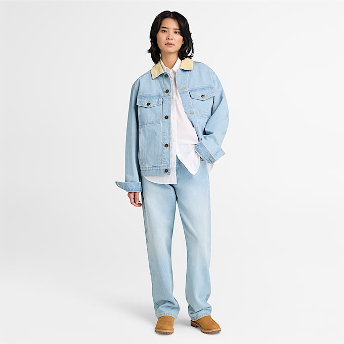 Poplin LongSleeve Shirt for Women in White TBL White ALT2