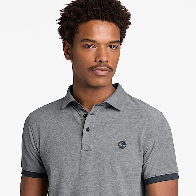 Kurzrmeliges Baboosic Brook OxfordPolohemd fr Herren in Dunkelblau TBL Blau ALT3