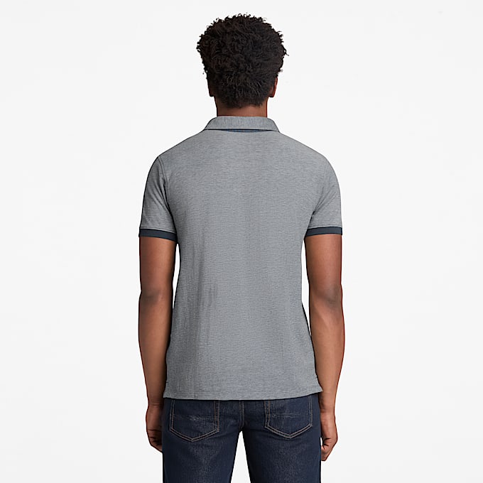 Polo Oxford a Maniche Corte Baboosic Brook da Uomo in blu scuro