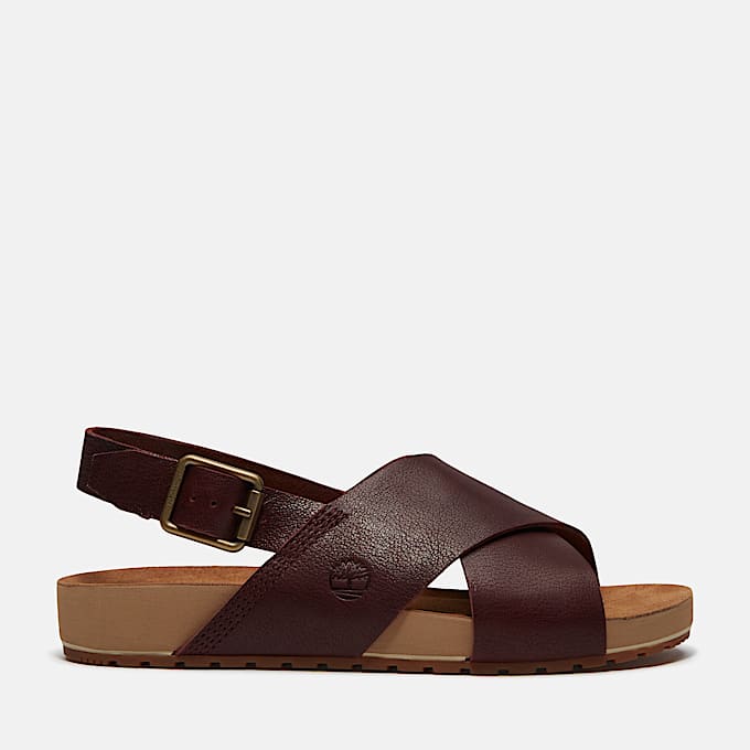 Malibu Waves Basic Backstrap Sandal for Women in Burgundy TBL No Color HERO