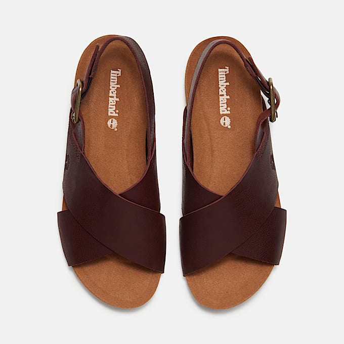 Malibu Waves Basic Backstrap Sandal for Women in Burgundy TBL No Color ALT2