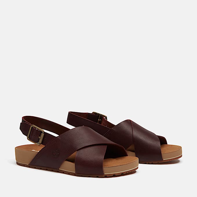 Malibu Waves Basic Backstrap Sandal for Women in Burgundy TBL No Color ALT4