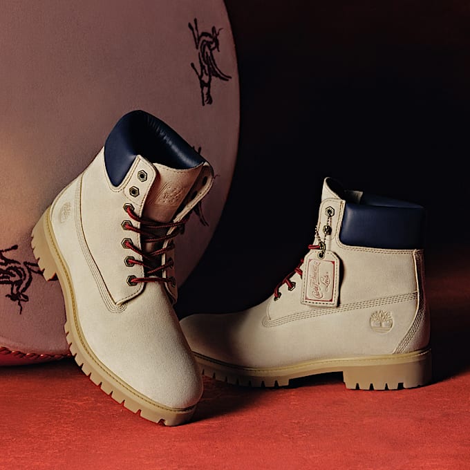 6-inch Boot imperméable Year of the Horse Timberland® Premium pour homme en beige clair/bleu foncé