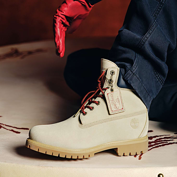 Timberland Year of the Horse Premium 6Inch Waterproof Boot for Men in Light BeigeDark Blue TBL Beige MKTG2