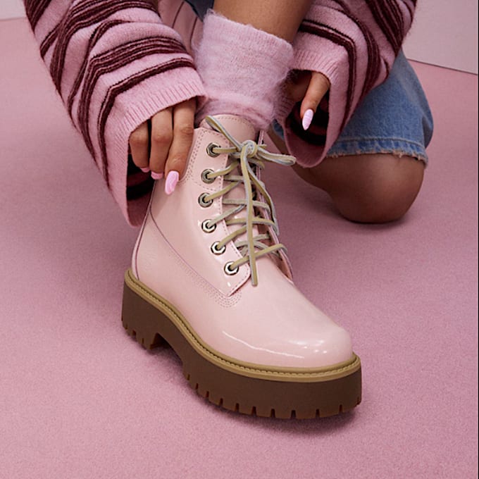 6-inch Boot compensée imperméable Stone Street pour femme en rose clair