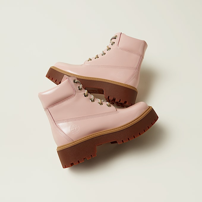 6-inch Boot compensée imperméable Stone Street pour femme en rose clair