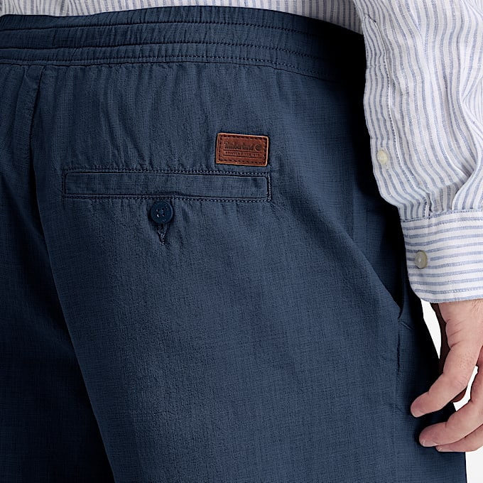 Short en coton Claremont pour homme en bleu fonc TBL bleu ALT3