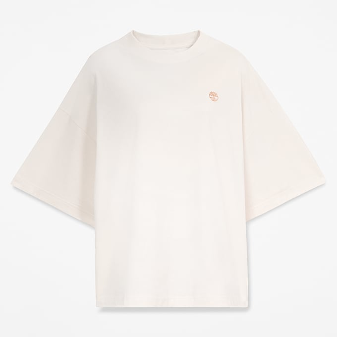 Dunstan Oversized ShortSleeve TShirt for Women in White TBL White HERO