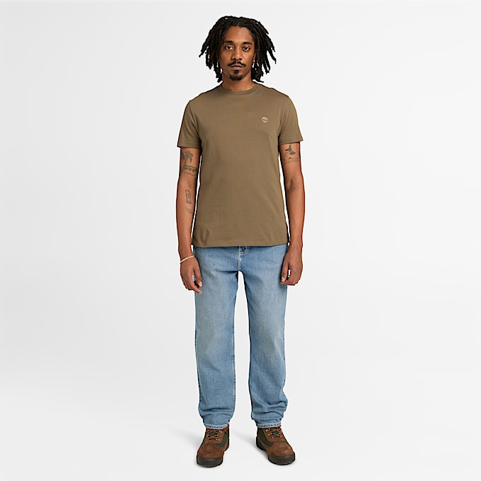 Dunstan River KurzarmTShirt fr Herren in GrnBraun TBL Grn ALT2