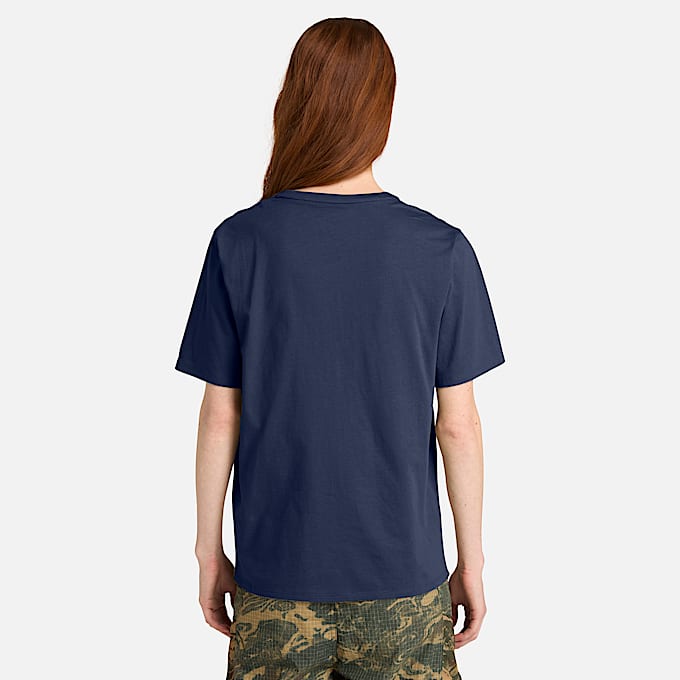 Dunstan ShortSleeve TShirt for Women in Dark Blue TBL Blue ALT8