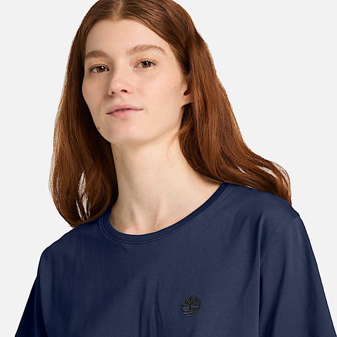 Dunstan ShortSleeve TShirt for Women in Dark Blue TBL Blue ALT3