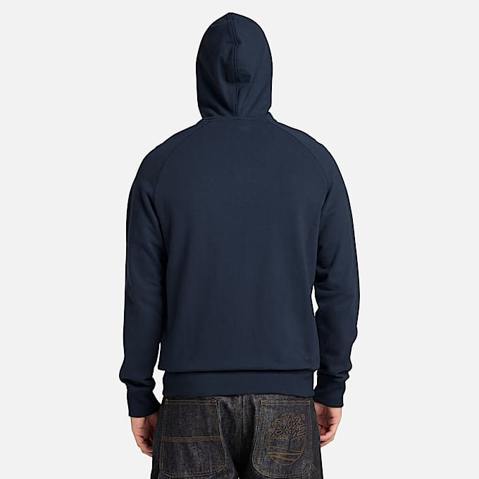 Exeter River Hoodie mit durchgehendem Reiverschluss fr Herren in Dunkelblau TBL Blau ALT8