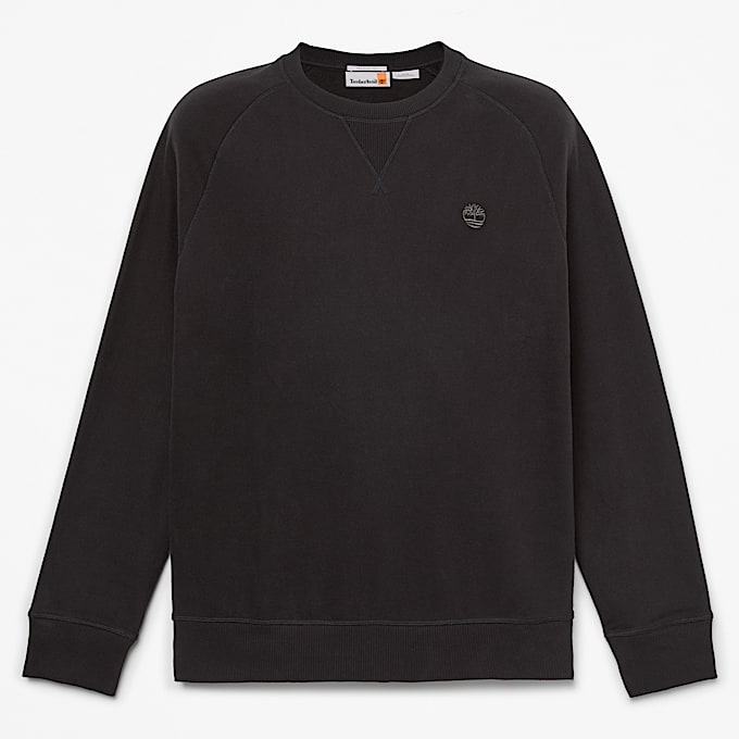 Sudadera de cuello redondo Exeter River para hombre en negro TBL color negro HERO