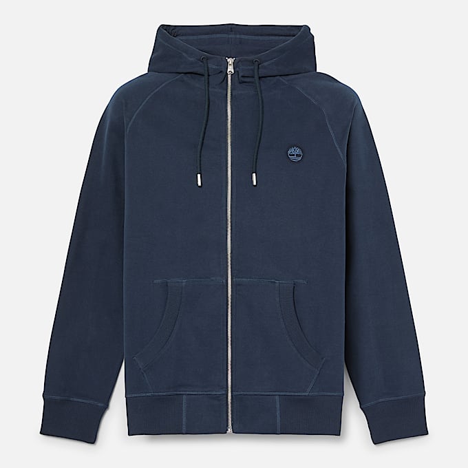 Exeter River Hoodie mit durchgehendem Reiverschluss fr Herren in Dunkelblau TBL Blau HERO