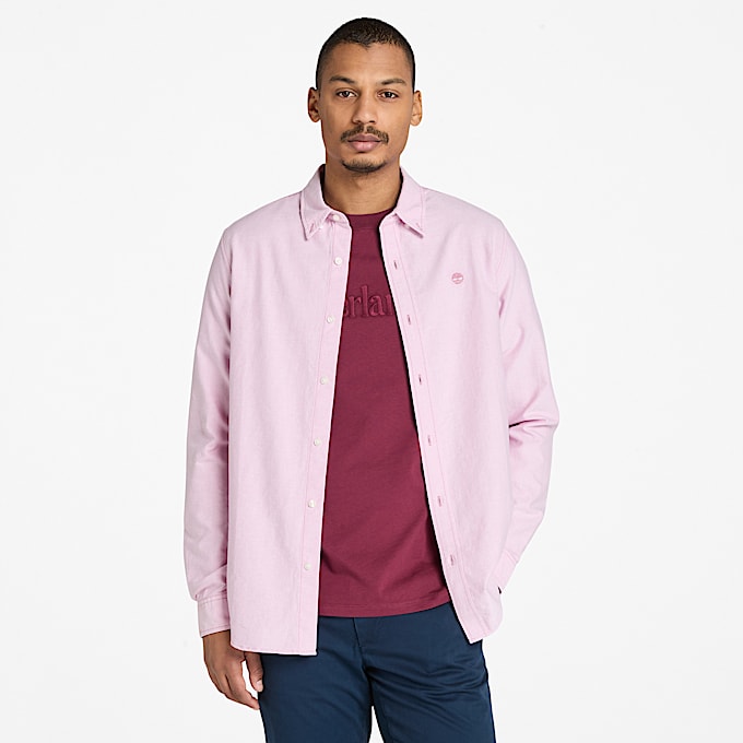 Oxford Striped Shirt for Men in Pink TBL Pink ALT1